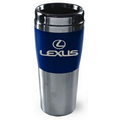 14 Oz. Double-Wall Stainless Steel Mug w/ Acrylic Band